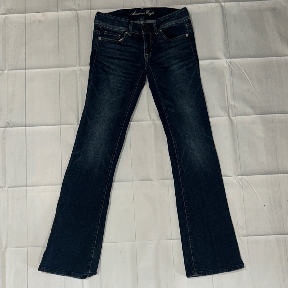 American Eagle Outfitters Dark Indigo Boot Cut Jeans size 2 long